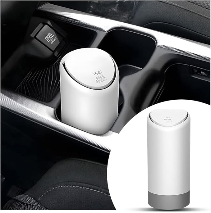 BELOMI Car Trash Can, Mini Silicone Auto Garbage Container with Lid, Waterproof Leakproof Portabl... | Amazon (US)