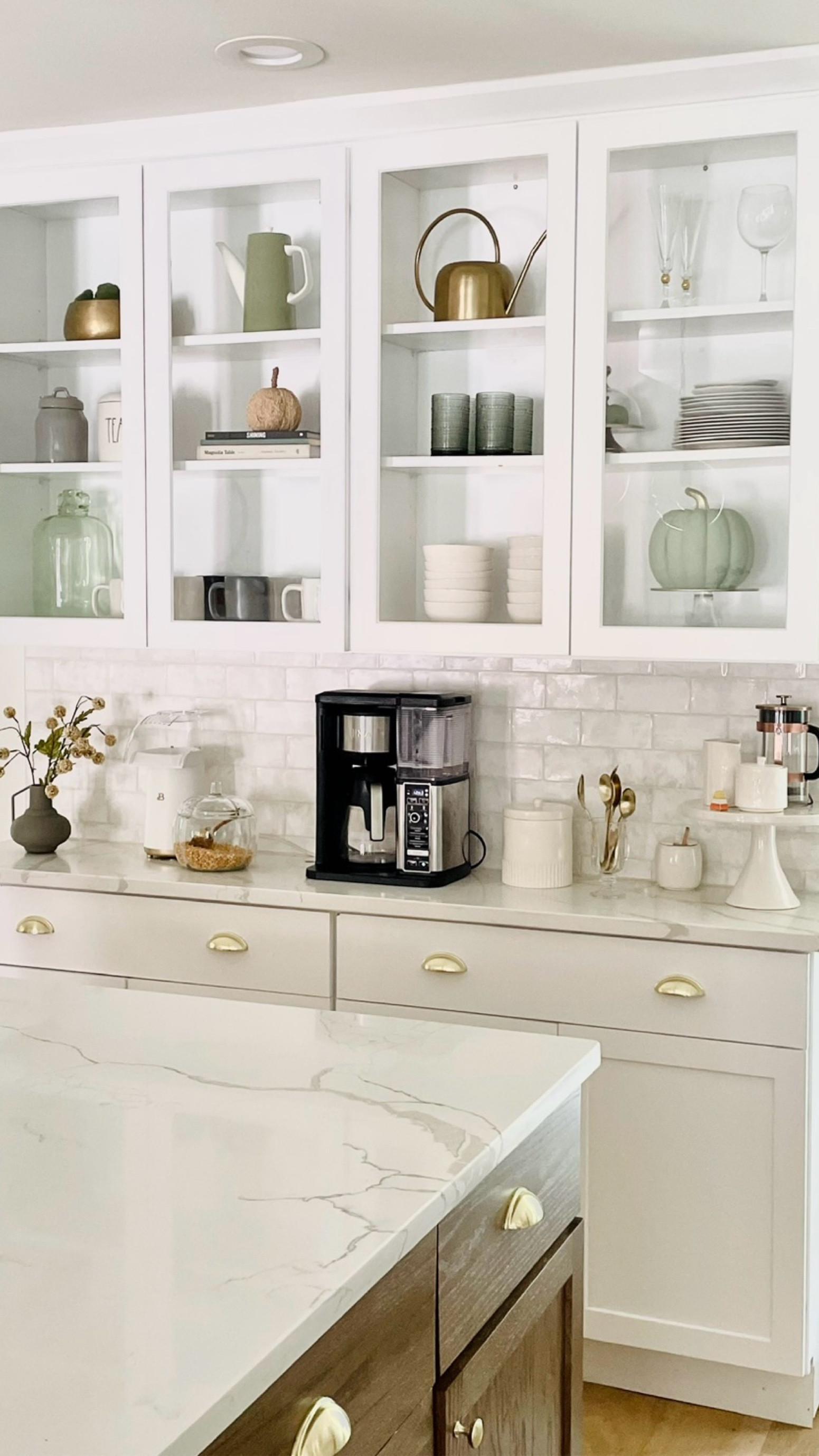Almost time to add in some fall decor to your shelves, display cabinets consoles and coffee tables! 

#interiordesign #shelfstyling #homedecor #openshelving #virtualdesign #falldecor #kitchencabinets 

#LTKHome #LTKSeasonal #LTKStyleTip