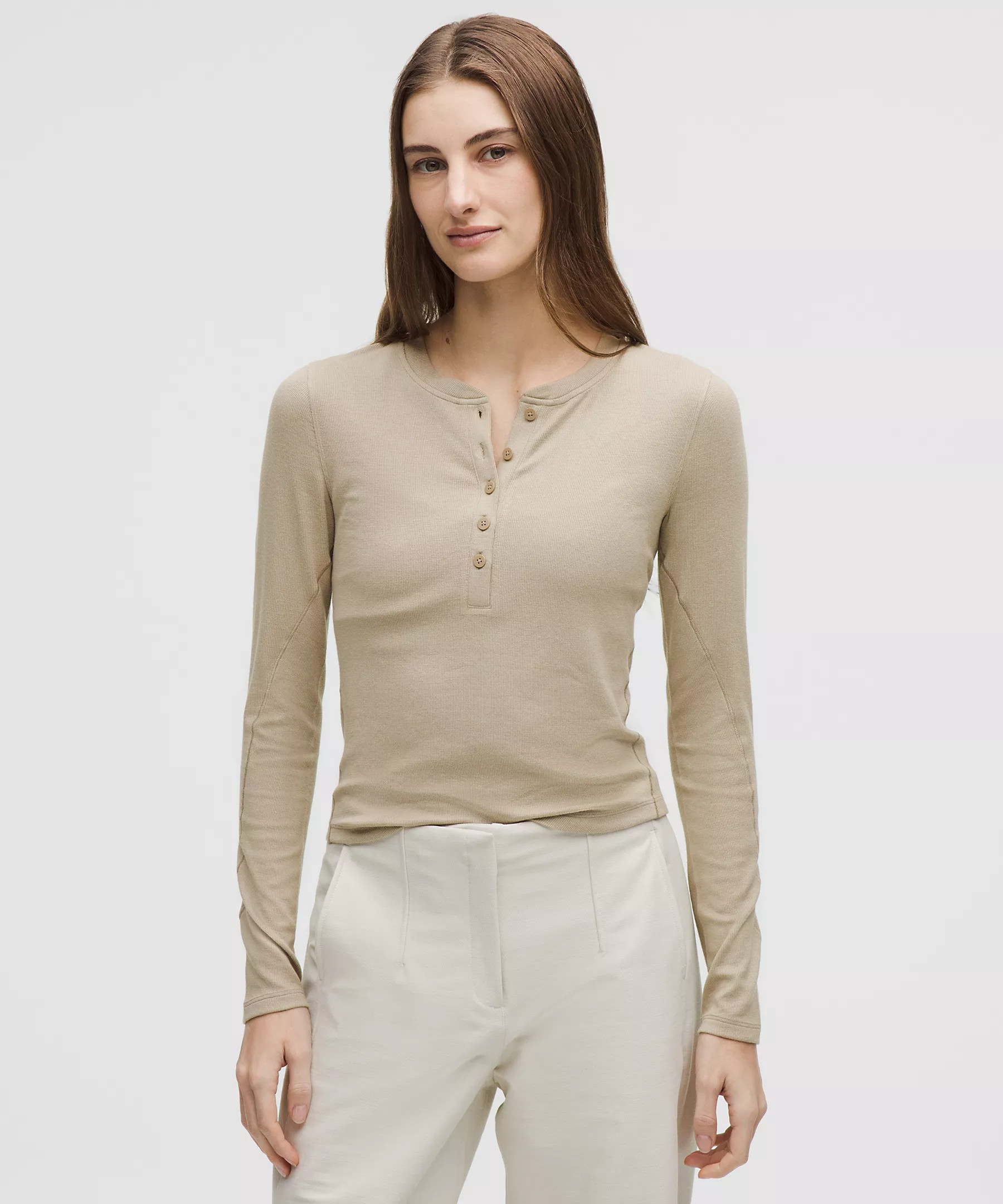 Hold Tight Long-Sleeve Henley | Women's Long Sleeve Shirts | lululemon | Lululemon (US)