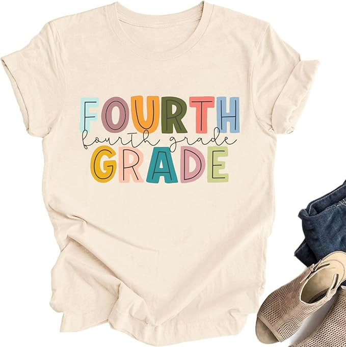 Teacher Shirts for Women: First Day of School Shirt Teacher's Back to School Outfit Graphic Tee | Amazon (US)