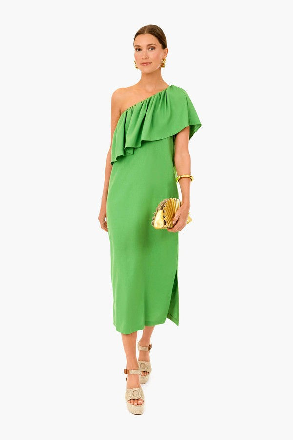 Twist of Lime Florencia One Shoulder Dress | Tuckernuck (US)