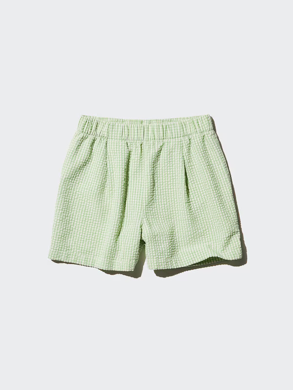 Seersucker Easy Shorts (Gingham) | UNIQLO (UK)