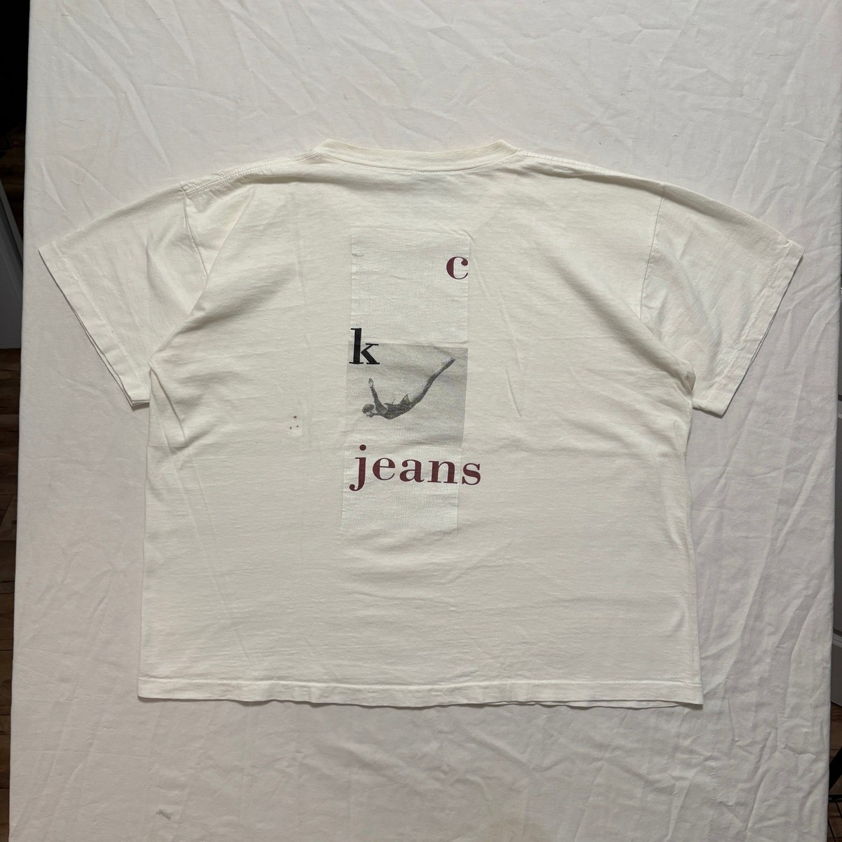 VTG 90s Calvin Klein Jeans Photograph Boxy Graphic T-Shirt White Men's L | eBay | eBay US