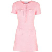 Self Portrait 'Waffle' Pink Polyester Blend Dress | Balardi (US & Canada)