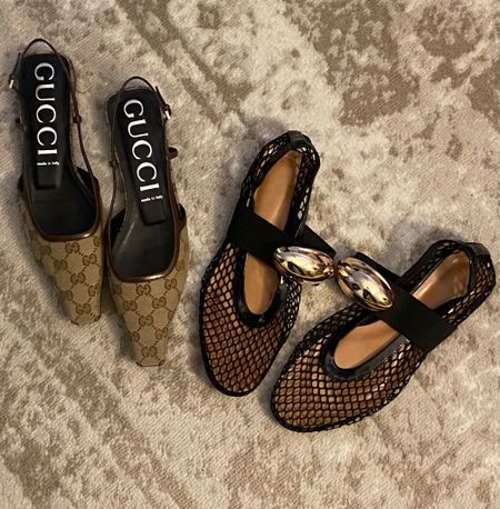 Gucci slingback flats and Alaia inspired mesh flats with gold buckle 

#LTKShoeCrush #LTKStyleTip #LTKWorkwear