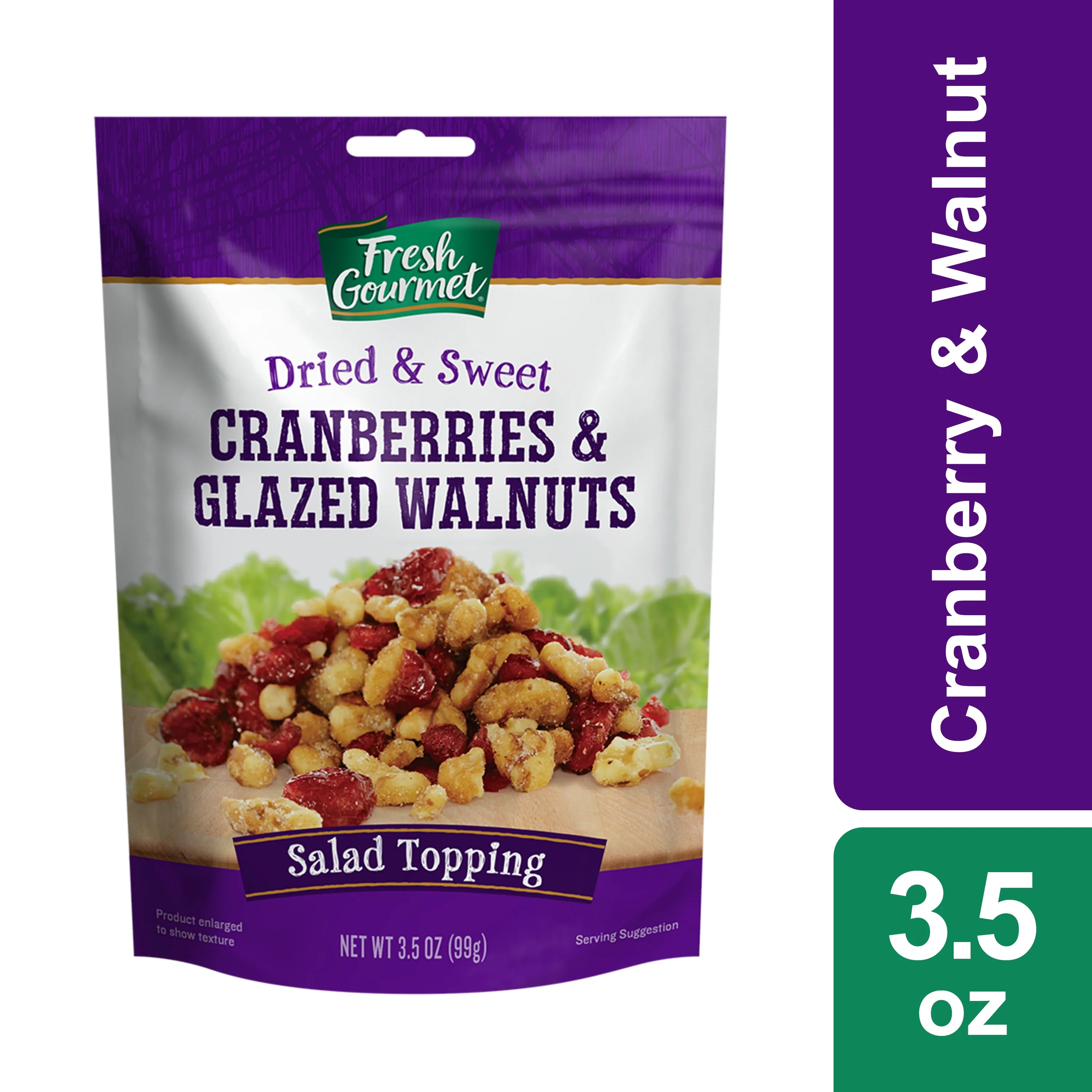 Fresh Gourmet Dried Cranberries and Glazed Walnuts, 3.5 oz | Walmart (US)