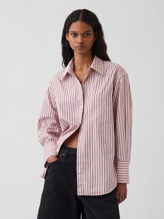Organic Cotton Poplin Big Shirt | Gap (CA)