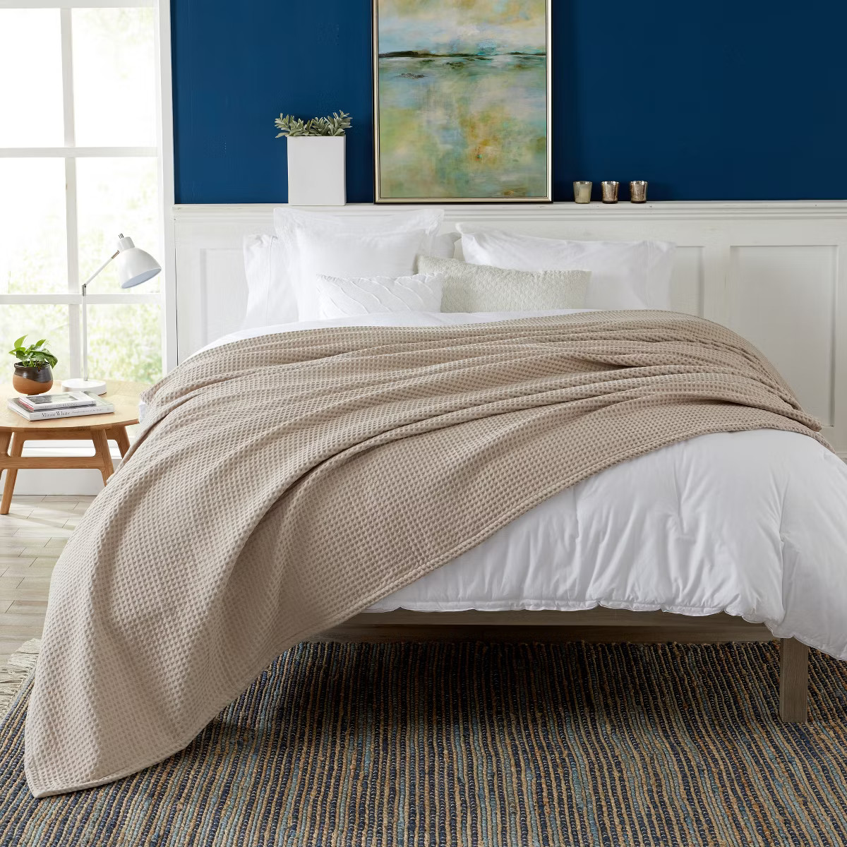 Market & Place 100% Cotton Waffle Weave Bed Blanket | Target