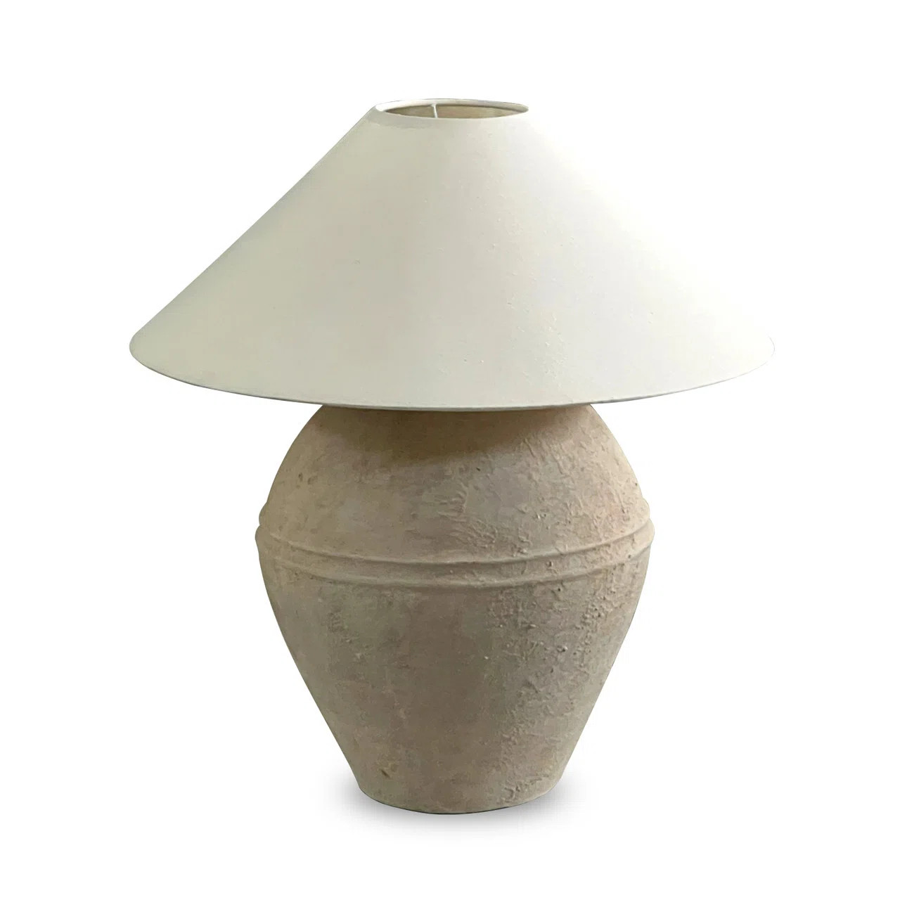 Rosecliff Heights Approx. Table Lamp Tapped Down Vase Warm Soil Tone with Shade | Wayfair | Wayfair North America