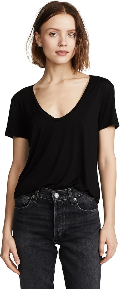 Splendid Women's Scoop Neck Short Sleeve T-Shirt | Amazon (US)