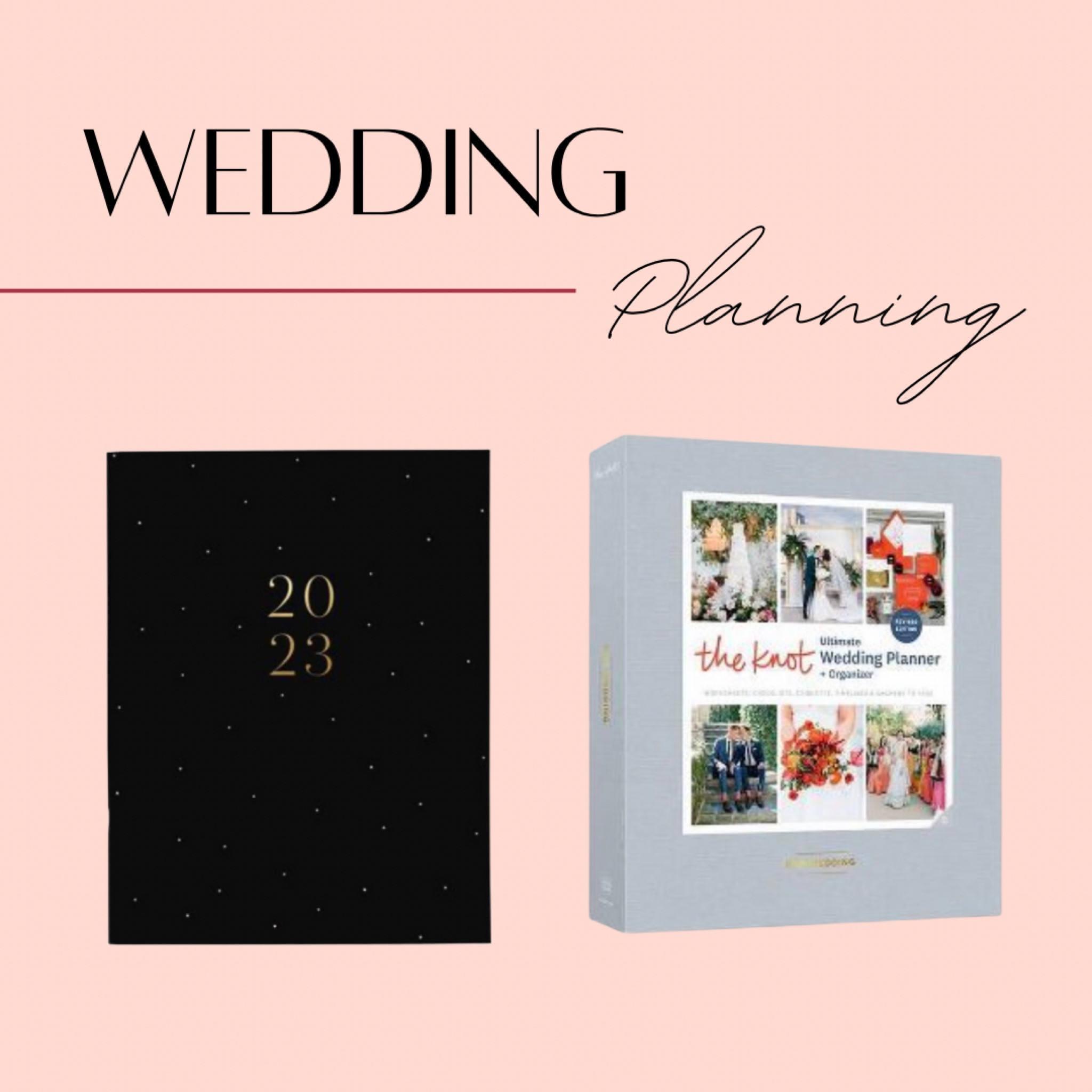 Wedding planning must-haves! I love this planner from The Knot for staying on track with tasks, keeping up with the budget, knowing what questions to ask vendors, etc! 

I also love to keep a blank planner to add all wedding related events 🙌🏻

#LTKwedding