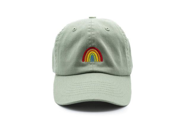 Dusty Sage Rainbow Baseball Hat | Rey to Z