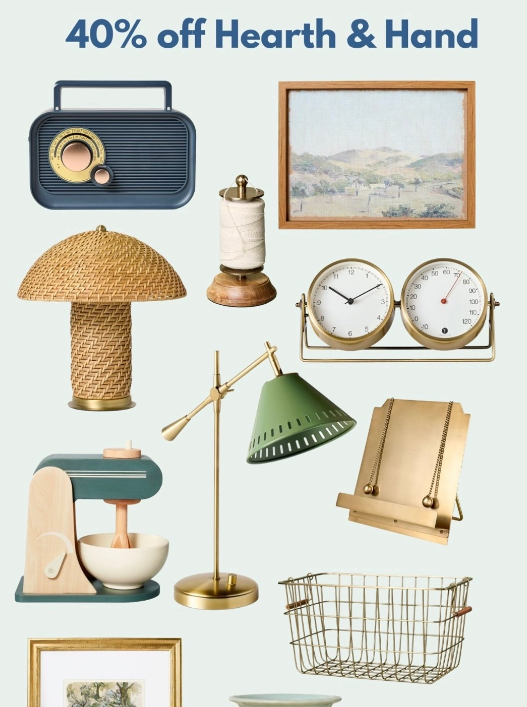 Through 5/17 you can save 40% on Hearth & Hand at Target.  Lots of great home, art, kitchen, toys and more

#LTKHome #LTKSeasonal #LTKmomlife