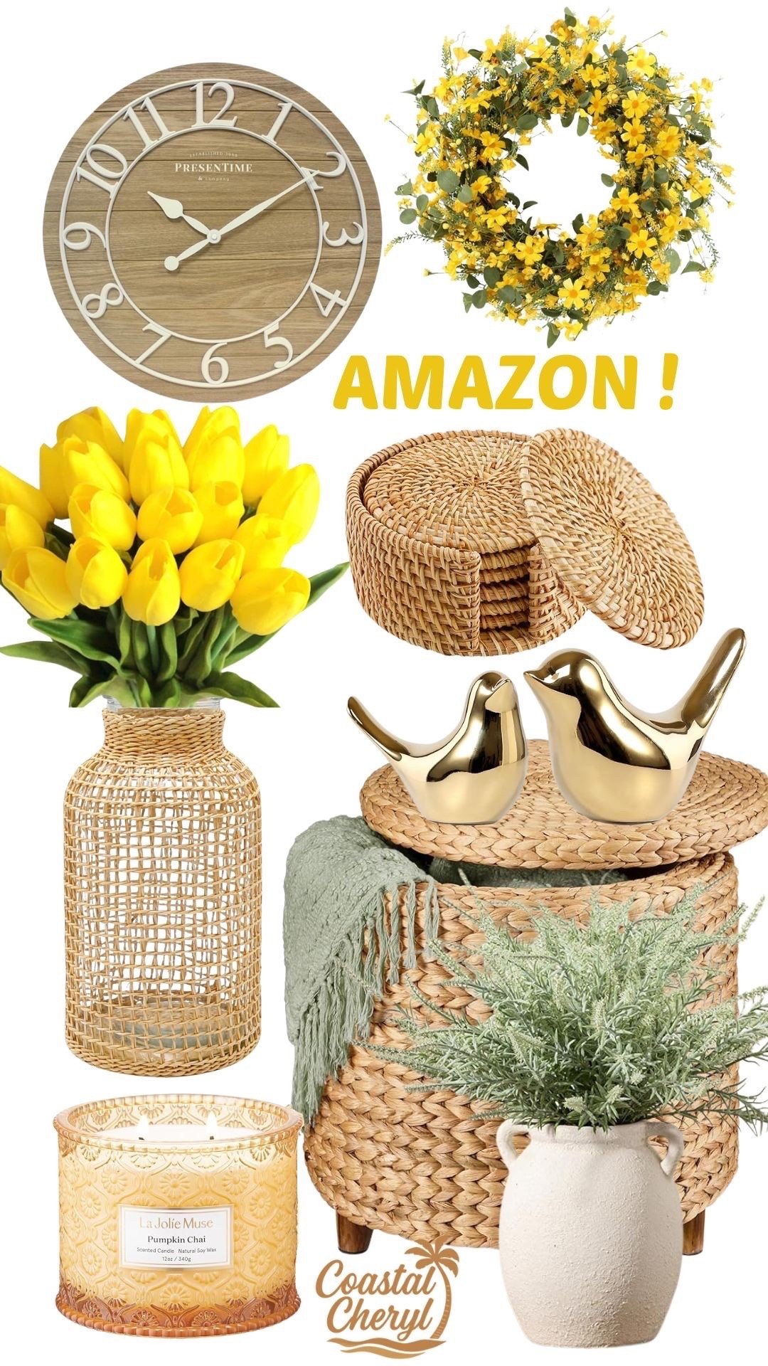 Beautiful home decor with a pop of yellow! #amazon #homedecor #tulips 


#LTKspring #LTKHome #LTKSaleAlert