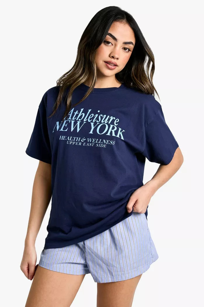 Athleisure New York Oversized T-shirt | Boohoo.com (UK & IE)