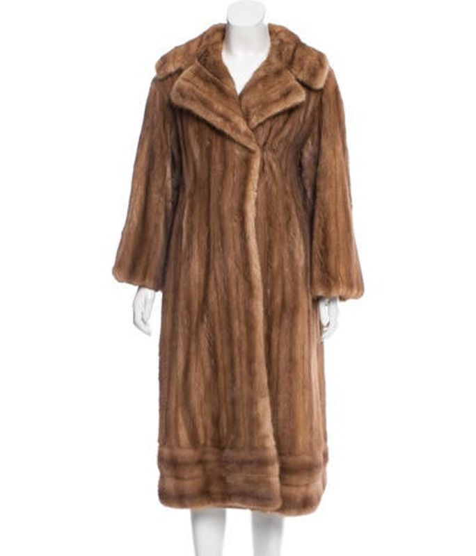 Mink Fur Long Coat brown Mink Fur Long Coat | The RealReal