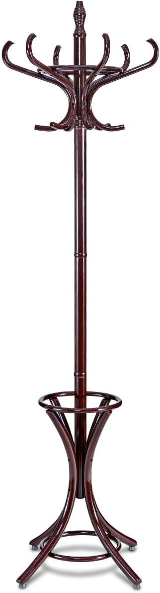 Tangkula 75.5" Standing Coat Rack, Wood Coat Tree with 12 Hooks, Home Hat Jacket Hanger Tree 12 w... | Amazon (US)