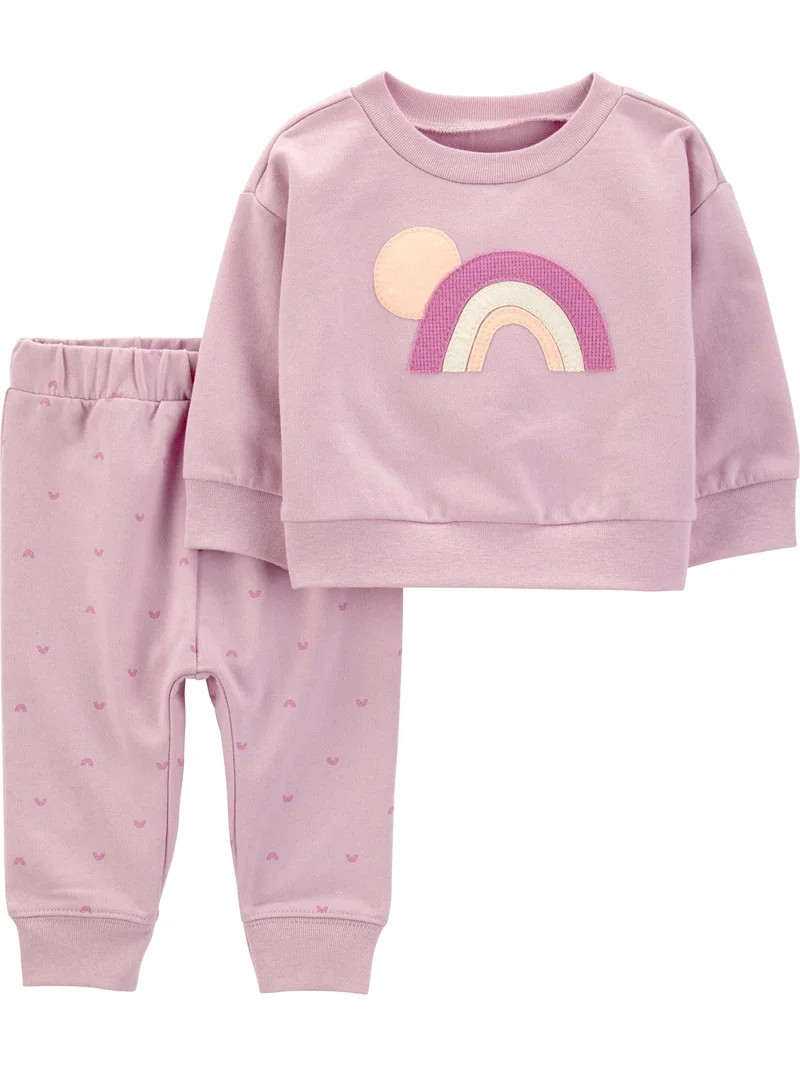 Carter's Child of Mine Baby Girl Outfit Set, 2-Piece, Sizes 0/3-24 Months | Walmart (US)