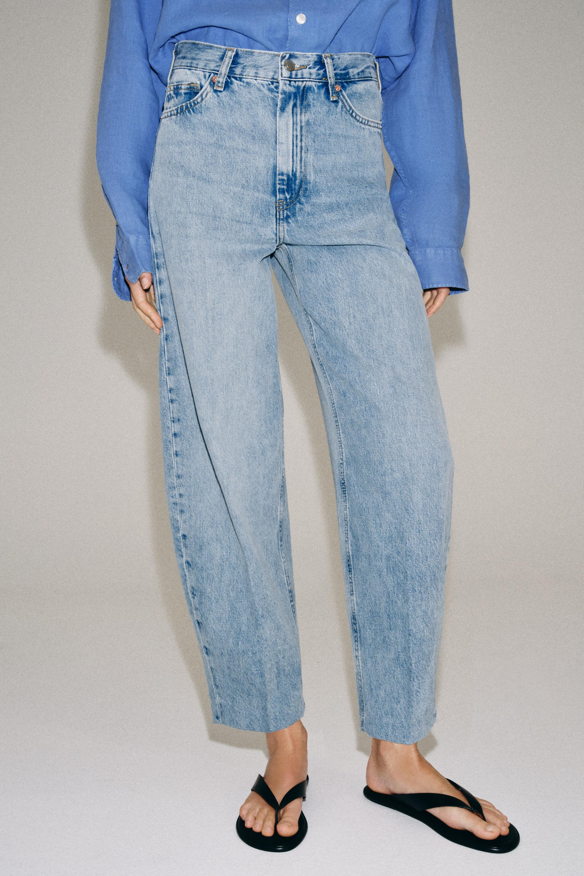 HOHEM BUND \u2013 TAPERED LEG \u2013 FULL LENGTHZARA WOMAN COLLECTIONJeans mit hohem Bund und G\u... | Zara DE