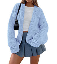 PRETTYGARDEN Cardigan Sweaters for Women Trendy Fall Fashion 2026 Long Sleeve Chunky Knit Cardiga... | Amazon (US)