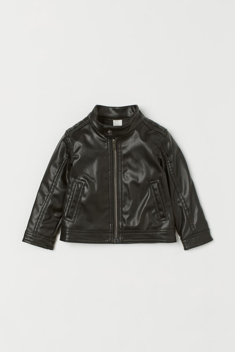 Faux Leather Biker Jacket | H&M (US + CA)