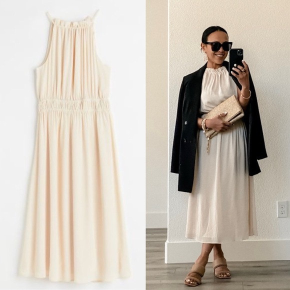 Light Beige Sleeveless Dress (XS, S) | Poshmark