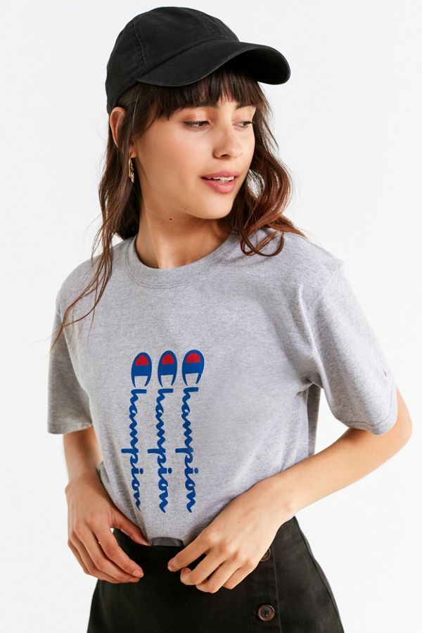 Champion & UO Vertical Tee | Urban Outfitters (US and RoW)