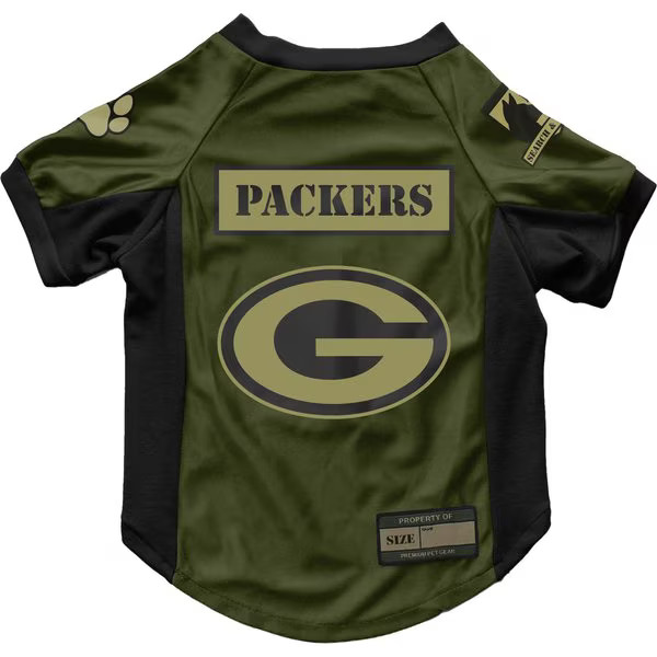 LITTLEARTH NFL Valor Stretch Jersey for Dogs & Cats, Green Bay Packers, Medium - Chewy.com | Chewy