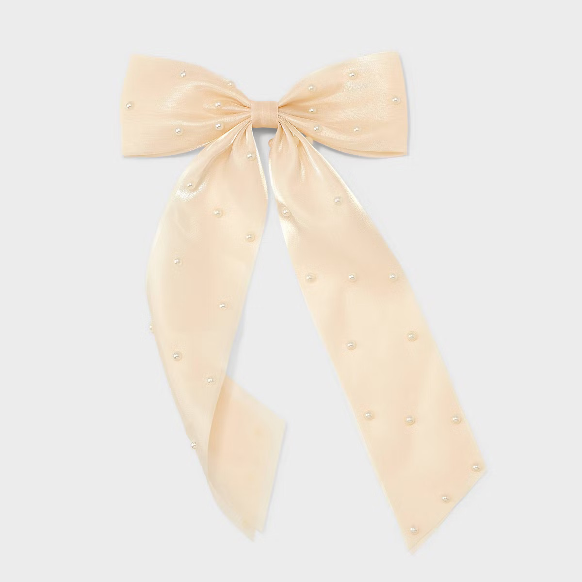 Pearl Bow Barrette Hair Clip - A New Day™ Cream | Target