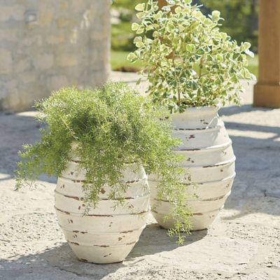 Julia Ribbed Planter | Grandin Road | Grandin Road