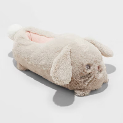 Kids' Bunny Character Slippers - Cat & Jack™ Brown S | Target
