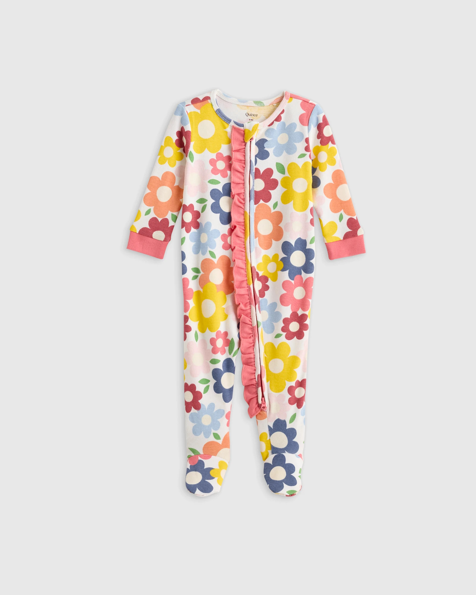 100% Organic Cotton Ruffle Footie | Quince