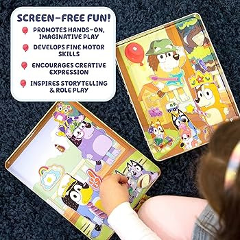 Bluey Magnetic Playset, Magnet Activity Toys, Great Birthday Parties, at-Home Activities, or Scre... | Amazon (US)