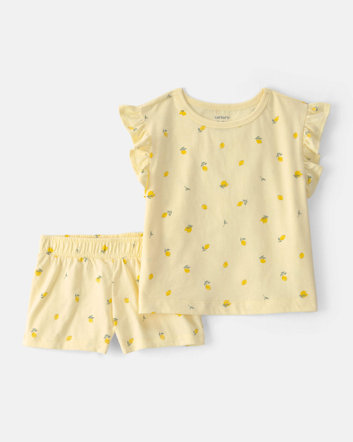 Toddler Girl 2-Piece Lemon Top & Short Set - Yellow | Carter's Inc