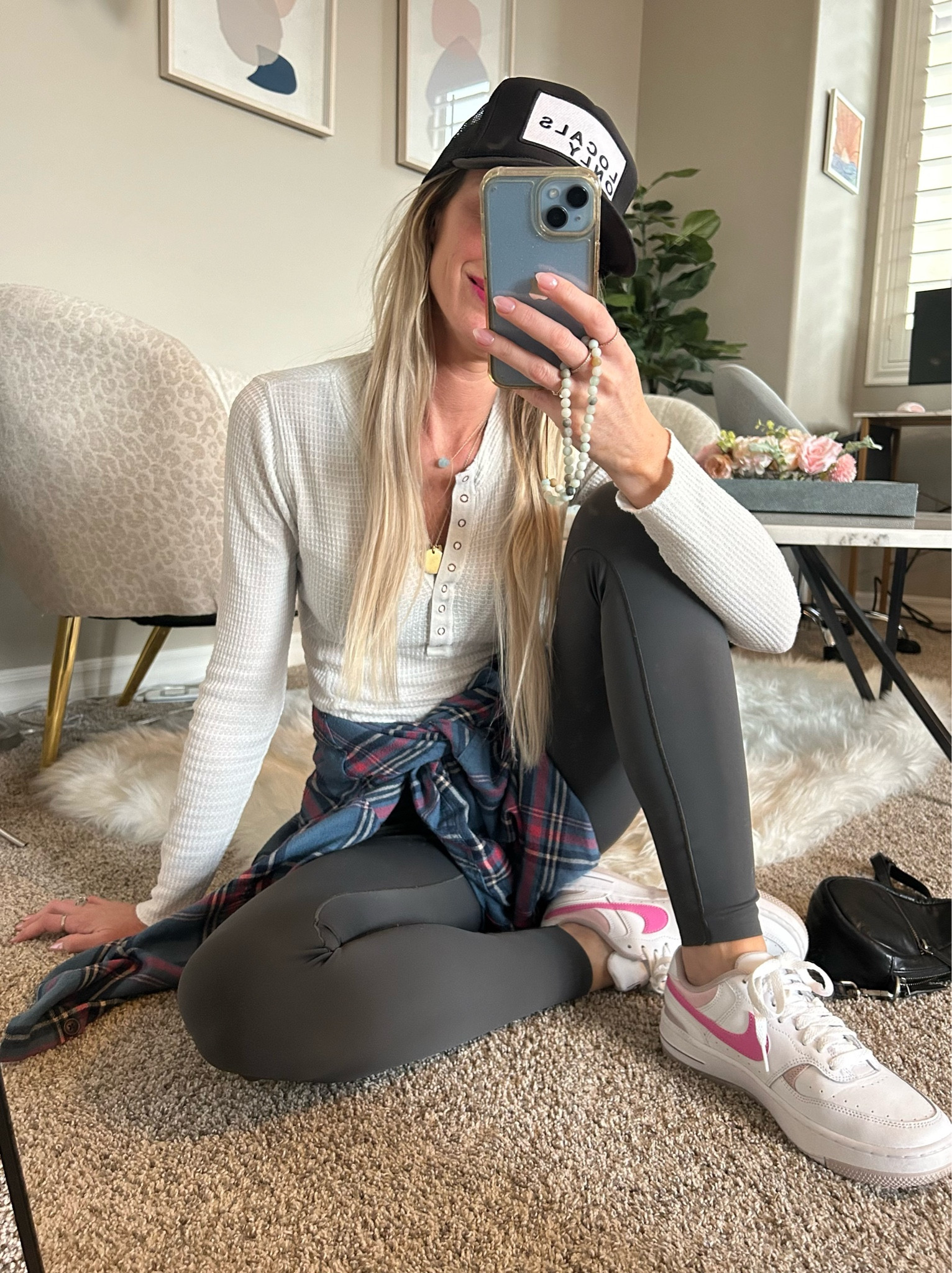 My everyday morning outfit! Lol these leggings and flannel are on sale right now! I love the flannel its lightweight and comes in more colors! I have a couple or them!! 

#LTKfindsunder50 #LTKSpringSale #LTKstyletip