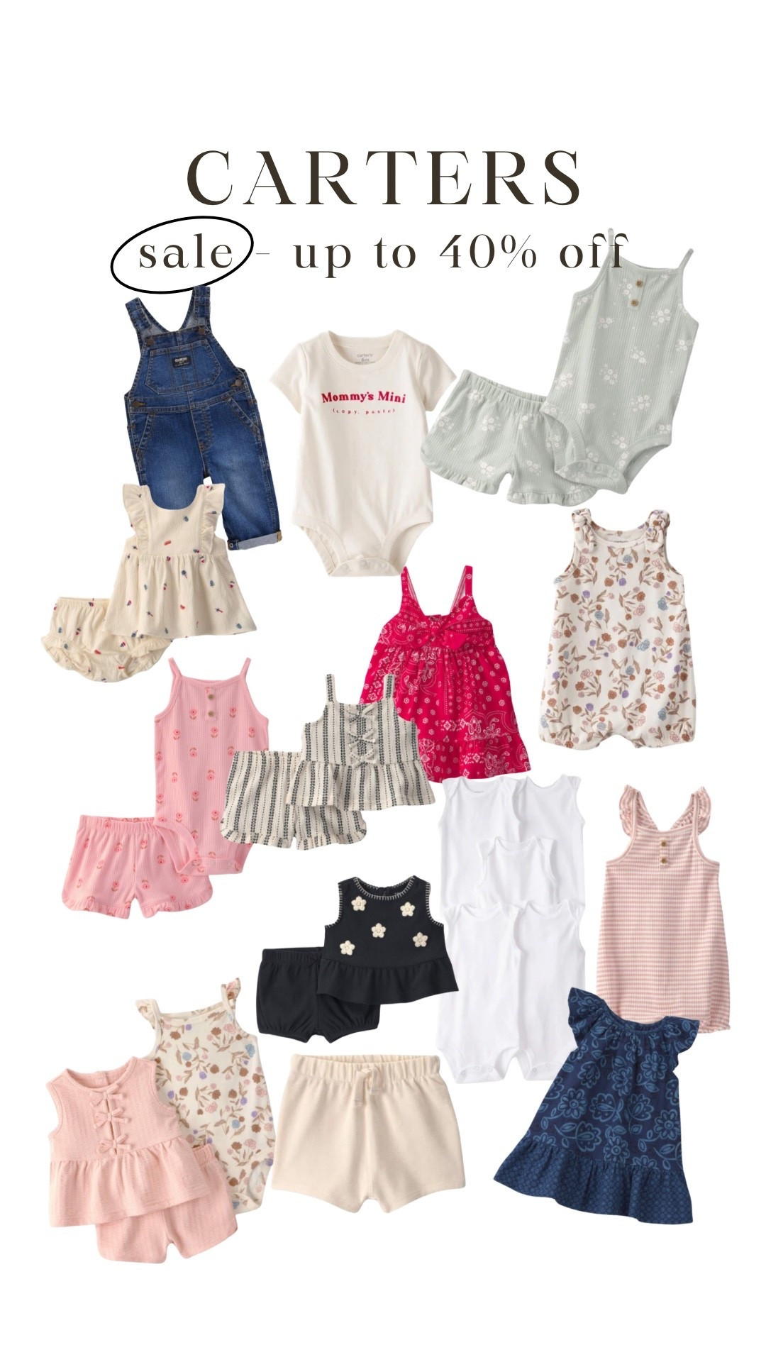Our girl is growing which means she’s getting a brand new summer wardrobe! 

Carters is having a sale right now, summer styles are up to 40% off! Linking some of my favs that we got Vaeda!

#LTKmomlife #LTKKids #LTKBaby