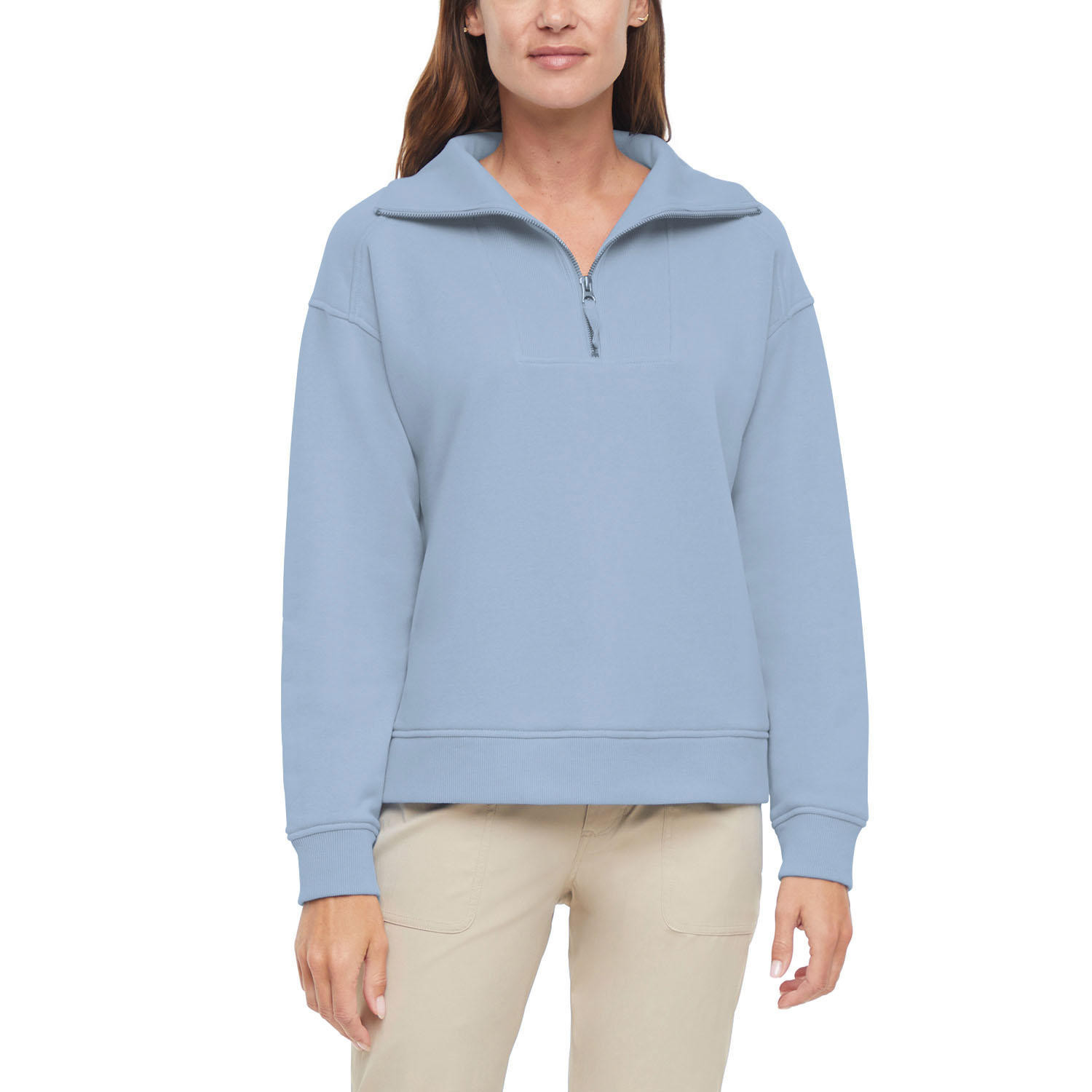 EDDIE BAUER QUARTER ZIP PULLOVER - BLUE L:- L, Blue | Sam's Club