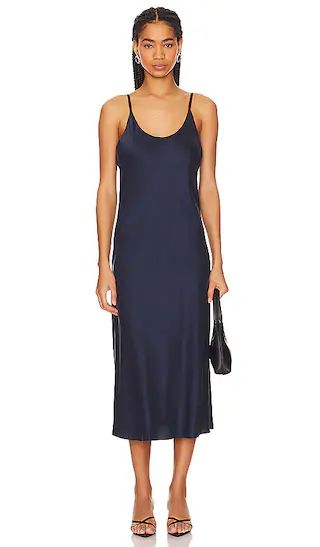 Washable Silk Bias Slip Dress in Deep Blue | Revolve Clothing (Global)