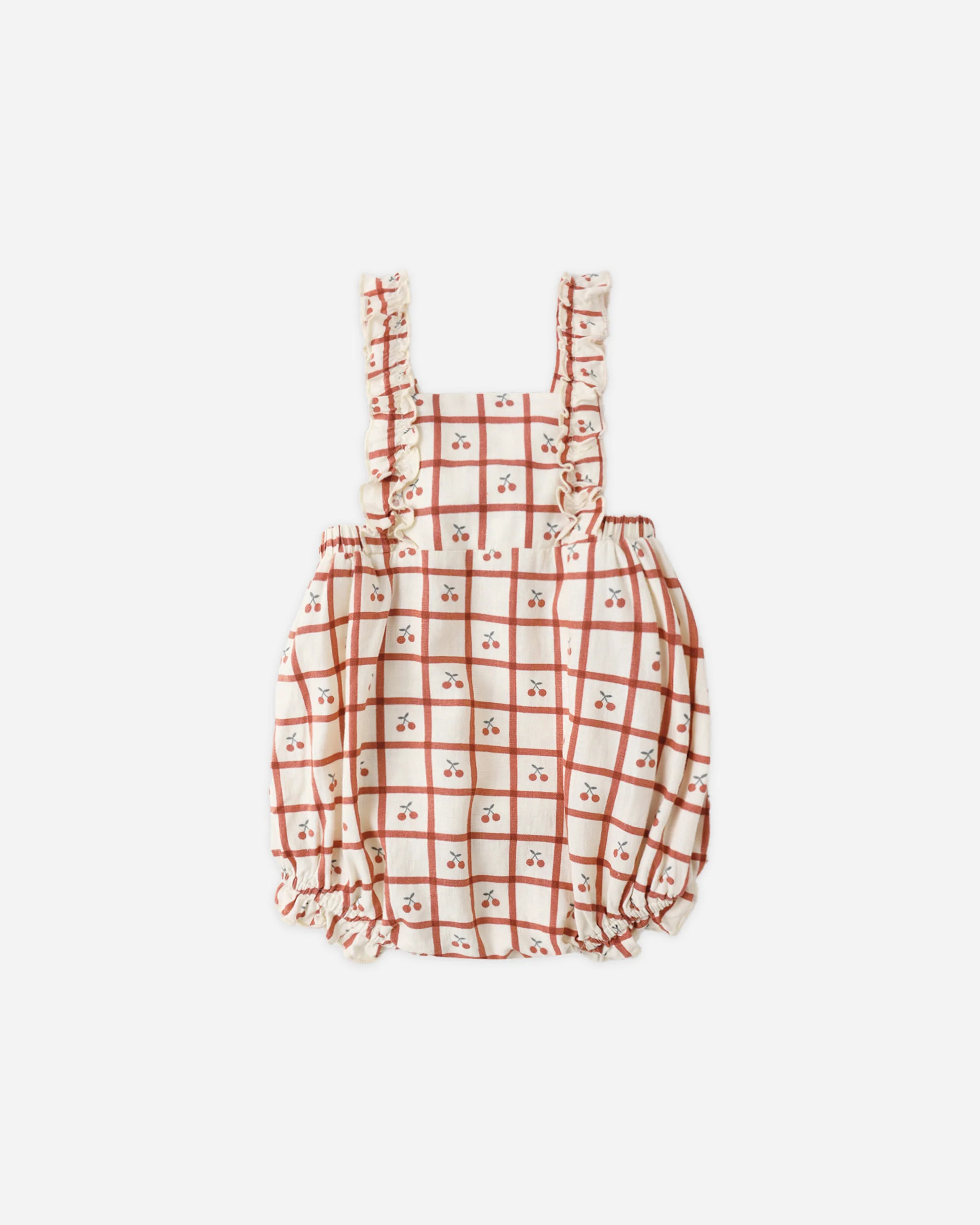 Chiara Romper Cherry Check | Rylee + Cru