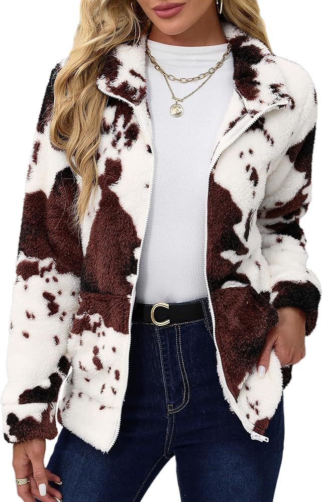 For G and PL Women's Long Sleeve Full Zip Soft Warm Fleece Jacket | Amazon (US)