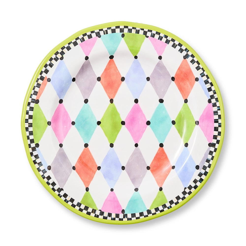Palm Springs Melamine Dinner Plates, Set of 4 | MacKenzie-Childs