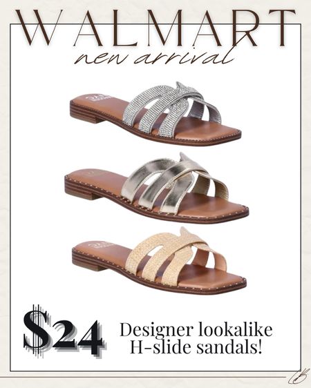 New Deisgner look for less sandals from Walmart! 

#LTKSeasonal #LTKshoecrush #LTKfindsunder50