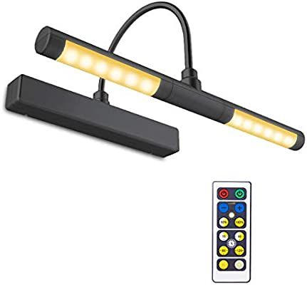BIGLIGHT Wireless Battery Operated LED Picture Light with Remote, 13 Inches Rotatable Light Head ... | Amazon (US)