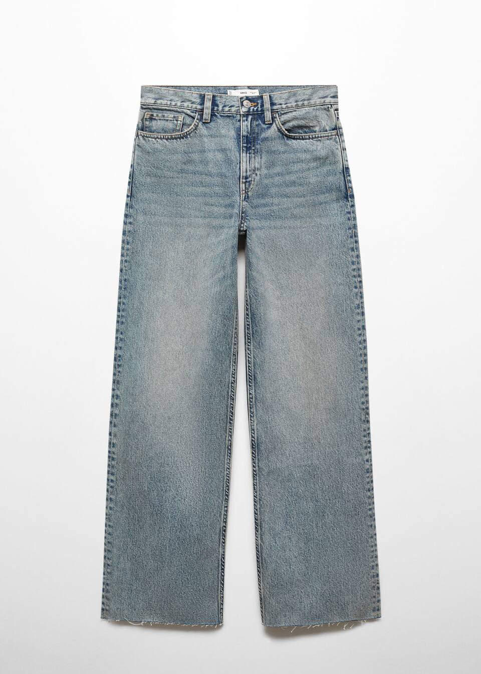 High-waist wideleg jeans -  Women | Mango USA | MANGO (US)