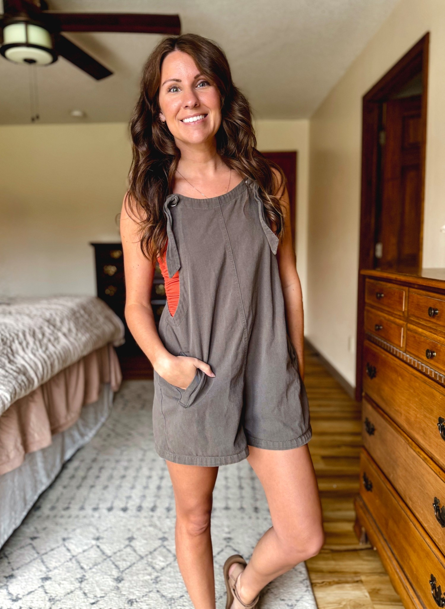 Wearing xs in the swimsuit and size xs in my short overalls. My short overalls are a few years old, so I linked similar ones!

#LTKSummerEdit #LTKPetite #LTKSeasonal