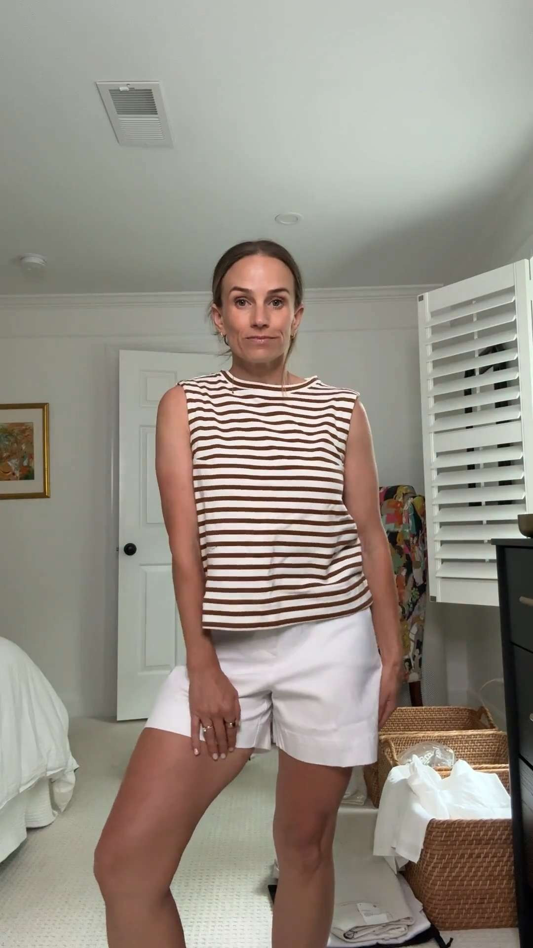 These are also Spanx but in the shorter inseam which I prefer better. 

They are 5 inch and I am wearing a size small.

#LTKmomlife #LTKSeasonal #LTKPetite