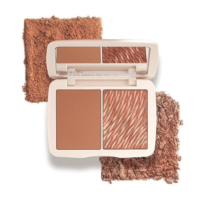 COVER FX Monochromatic Powder Bronzer Duo - Suntan Bronze - Soft Matte + Luminous Shimmer Finish ... | Amazon (US)