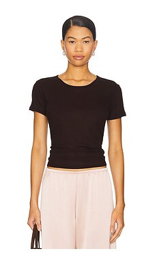 LESET Rozzi Classic Tee in Chocolate from Revolve.com | Revolve Clothing (Global)