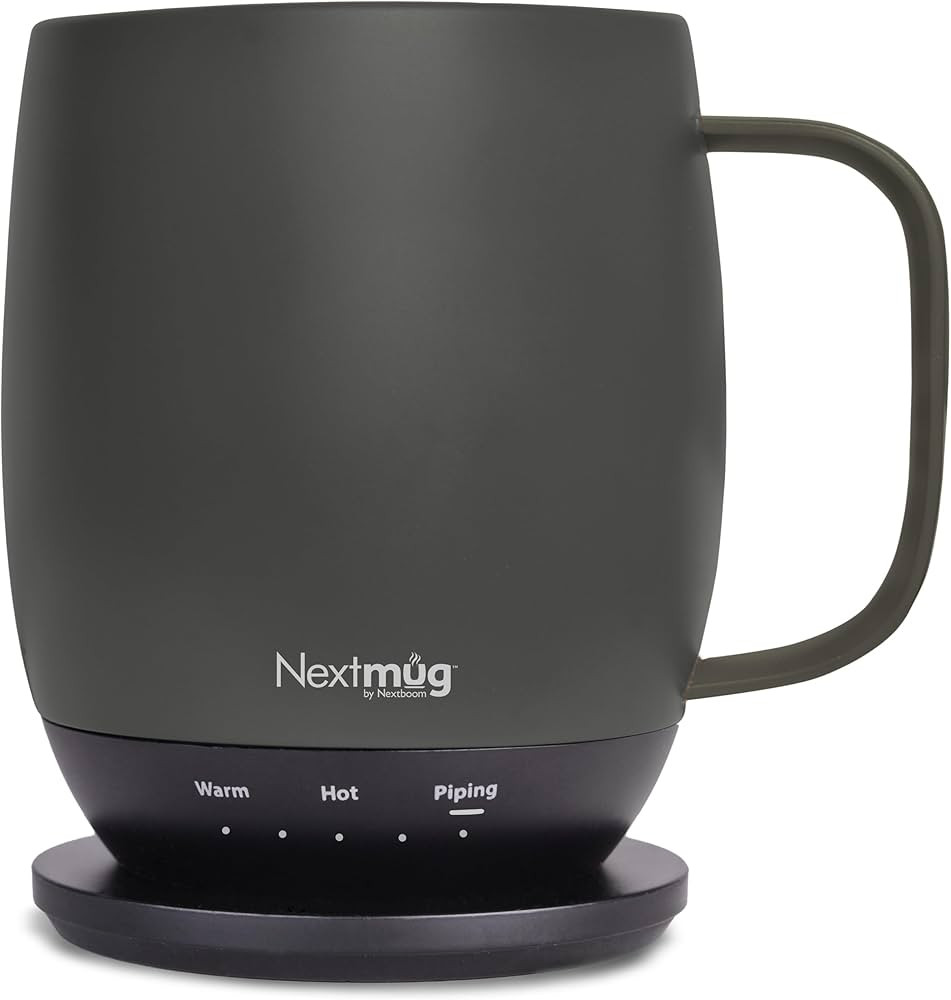 Nextmug - Temperature-Controlled, Self-Heating Coffee Mug (Graphite - 14 oz.) | Amazon (US)