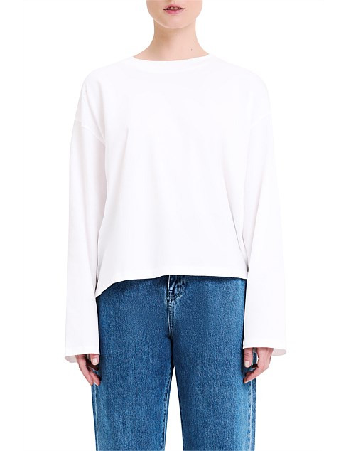 Organic Cotton Long Sleeve T-shirt | David Jones (Australia & New Zealand)